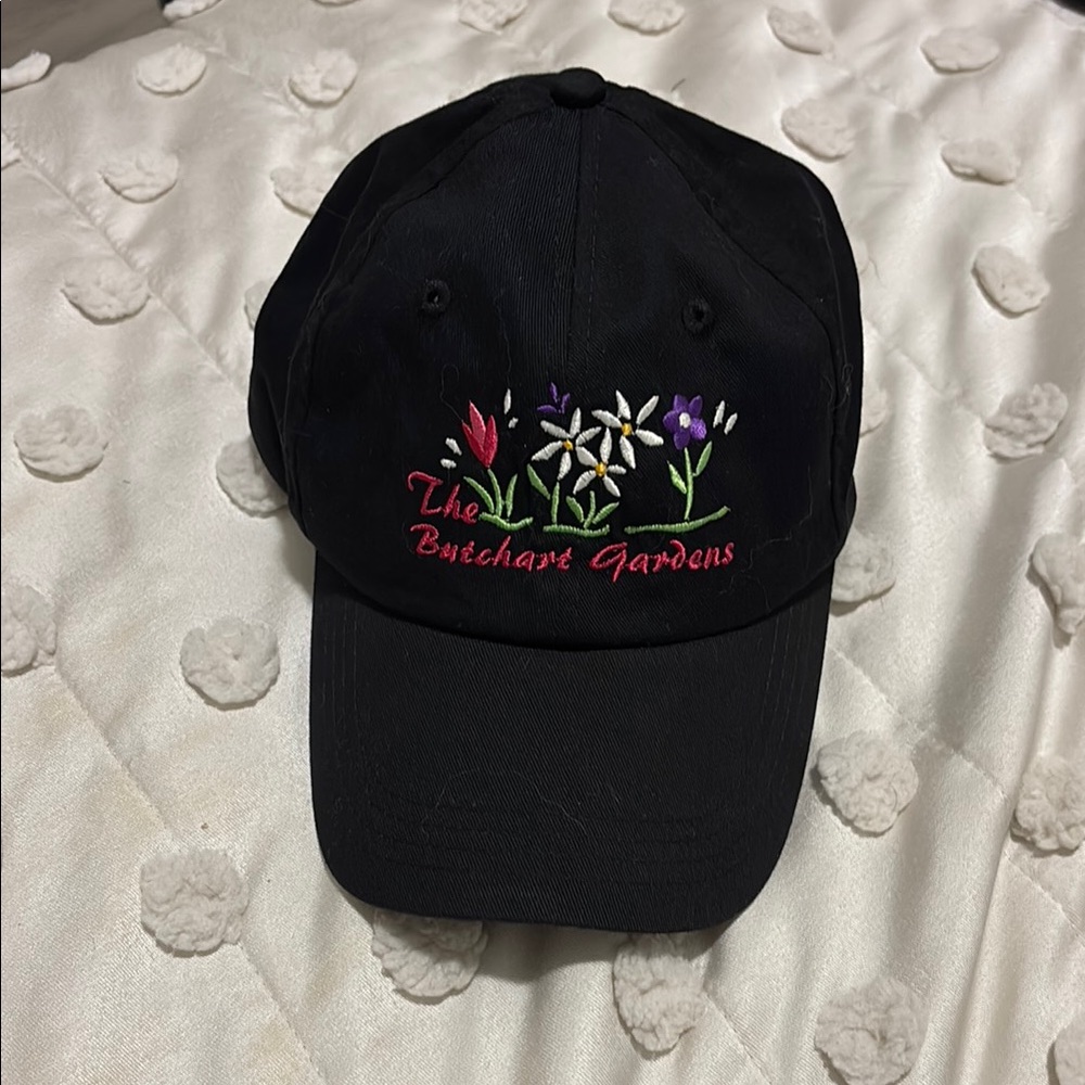 Butchart Gardens Hat with Floral Embroidery